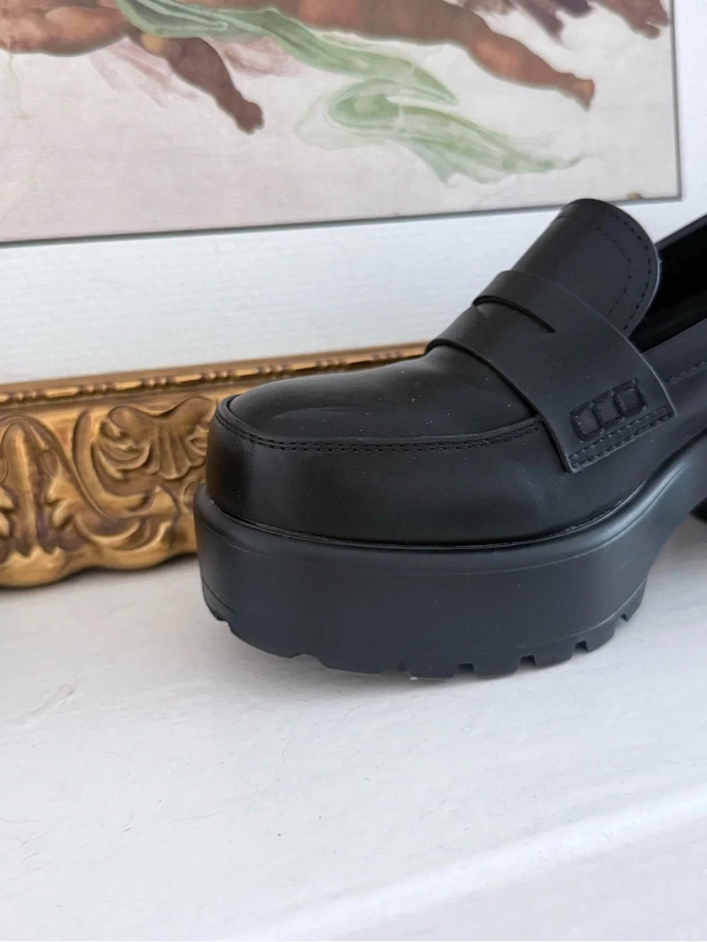 Black Platform Loafers